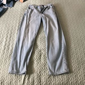 Light wash hollister ultra high rise vintage straight